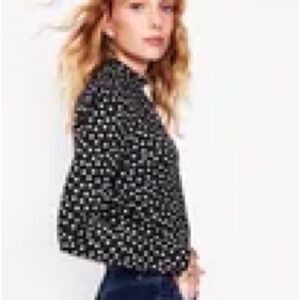 Boden Black and White Polka Dot Blouse